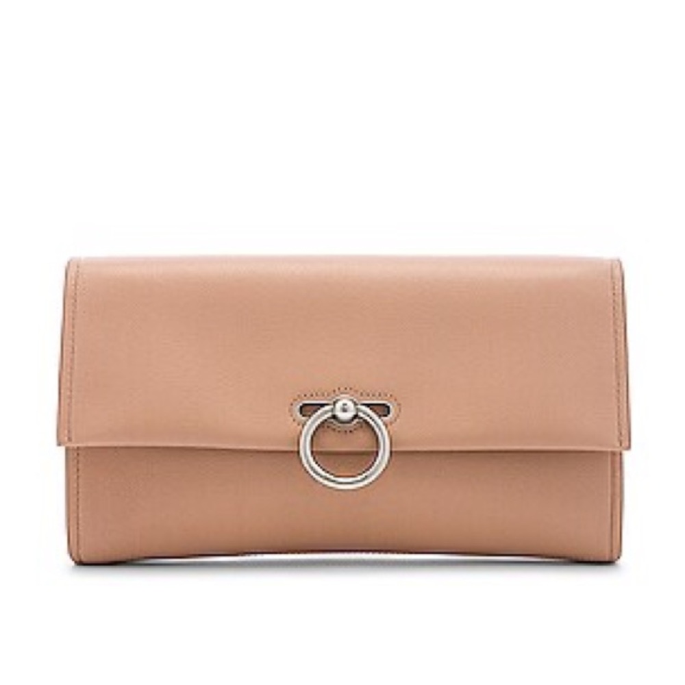 NEW!! Women’s Rebecca Minkoff Elegant Tan Leather Jean Clutch Bag in Doe (Beige)